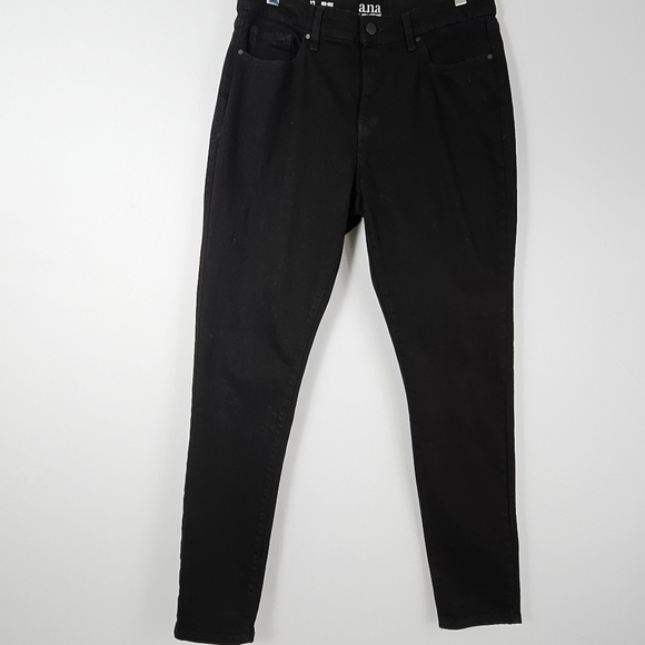 a.n.a Denim - Ana midrise skinny black jeans size 12